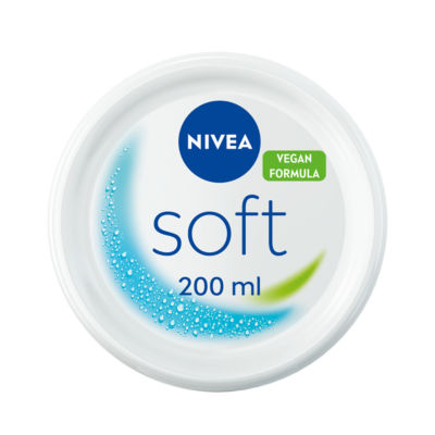 Nivea Soft Moisturiser Face Body & Hands 200Ml
