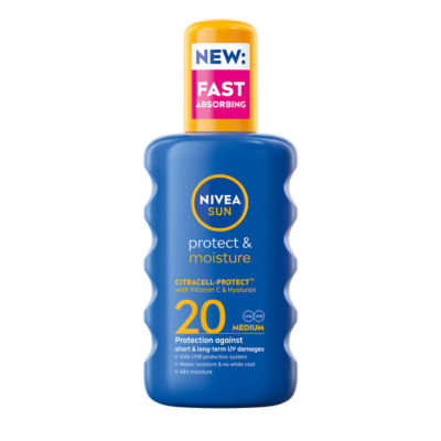Nivea Protect & Moisture Sun Cream Spray Spf20 200Ml