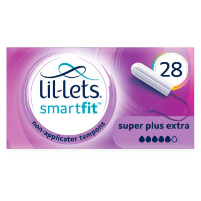 Lil-Lets Smartfit 28 Non-Applicator Tampons Super Plus Extra
