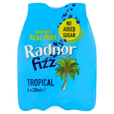 Radnor Fizz Tropical Kids Juice Drink 4x330ml