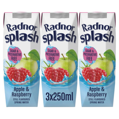 Radnor Splash Apple & Raspberry 3 X 250Ml