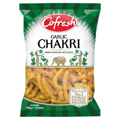Cofresh Garlic Chakri Indian Savoury Rice Stick 300g