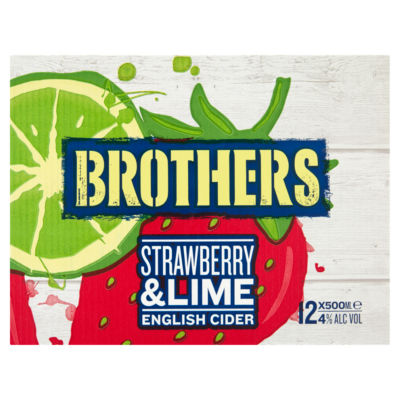 Brothers Strawberry & Lime English Cider 12x