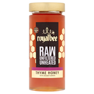 Royal Bee Raw Unfiltered Unheated Thyme Honey with Aegean Flowers