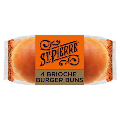St Pierre St. Pierre Sliced Brioche Burger Buns 4 pack