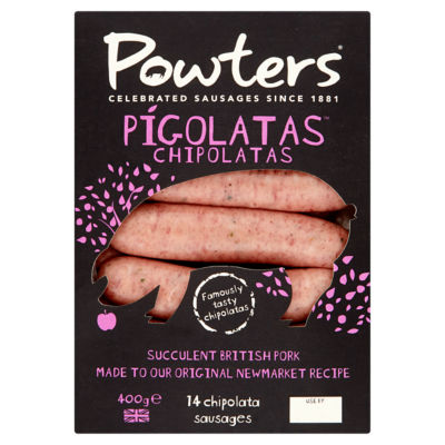 Pigolatas 12 Chipolata Sausages 340g