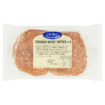 JGRoss J.G. Ross Crushed Wholemeal Softies 4 Pack