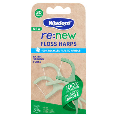 Wisdom re:new Floss Harps 30 pack