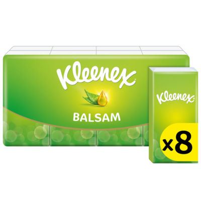 Kleenex Balsam Pocket Tissues 8 Pocket Pack