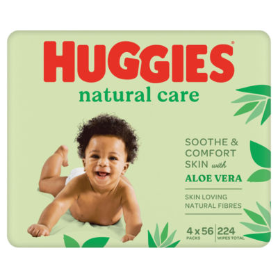 Natural Care Baby Wipes - 4 Pack (4x56 Wipes) 4X56PK