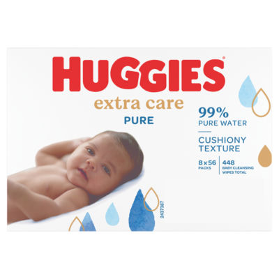 Pure Extra Care Baby Wipes - 8 Packs (8 x 56 Wipes) 8X56PK