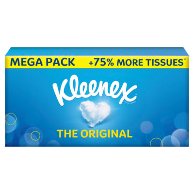 Kleenex Original Tissues MEGA Box 75% more tissues 112 Sheets