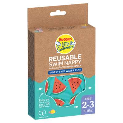 Huggies Little Swimmers Reusable Swim Nappy Size 2 - 3 5-11kg