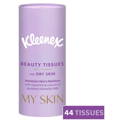 Kleenex MySkin Beauty Tissues for Dry Skin Tube Facial Tissue
