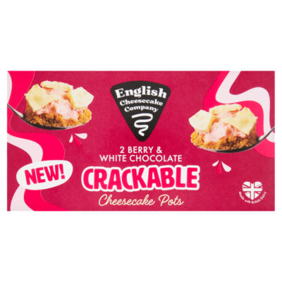 English Cheesecake Company Berry & White Chocolate Cheesecake Pots 2 x 90g (180g)