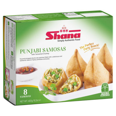 Shana 8 Punjabi Samosas with Tamarind Chutney 460g