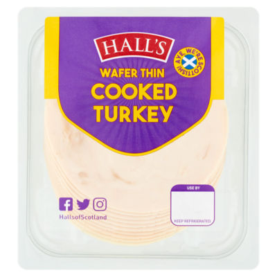 Halls Wafer Thin Cooked Turkey 125g