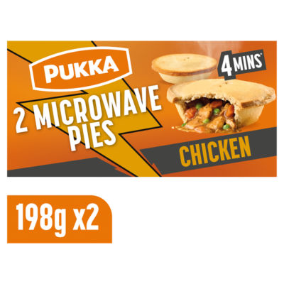 2 Chicken Microwaveable Shortcrust Pies