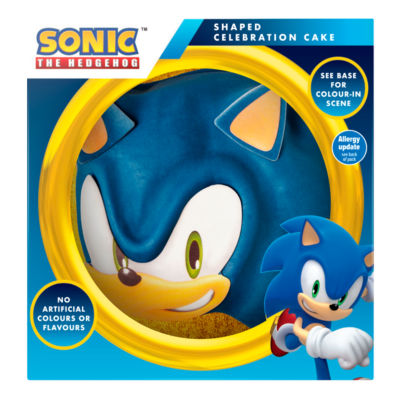 Sonic The Hedgehog The Hedgehog Shaped Celebration Cake