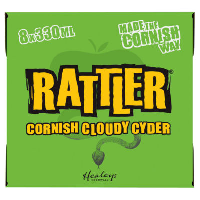 Healeys Cornwall Rattler Cornish Cloudy Cyder 8 x 330ml