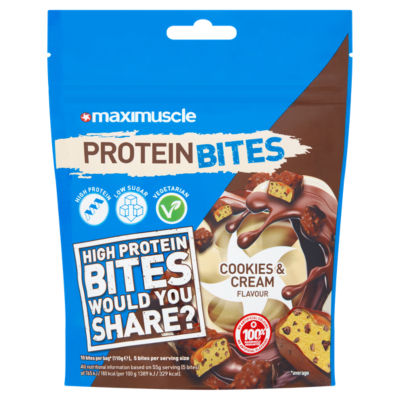 MaxiMuscle Protein Bites Cookies & Cream Flavour