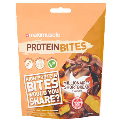 MaxiMuscle Protein Bites Millionaires Shortbread Flavour