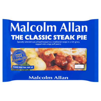 Malcolm Allan Classic Steak Pie 1Kg