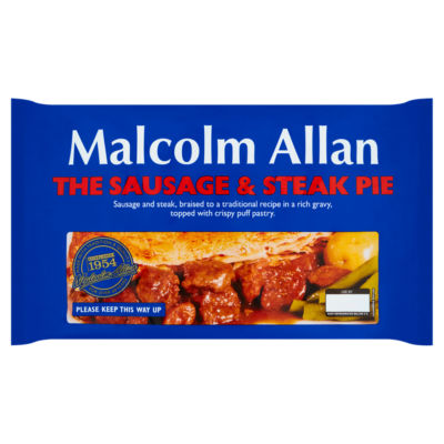 Malcolm Allan Sausage & Steak Pie 700g