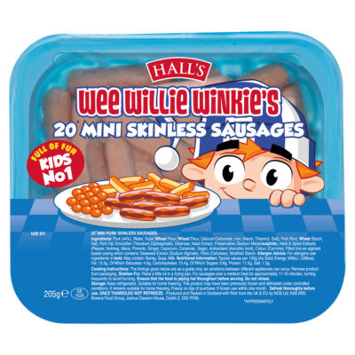 Wee Willie Winkie's 20 Mini Skinless Sausages 205g