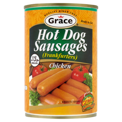 Grace Halal Chicken Hot Dog Sausages 400G