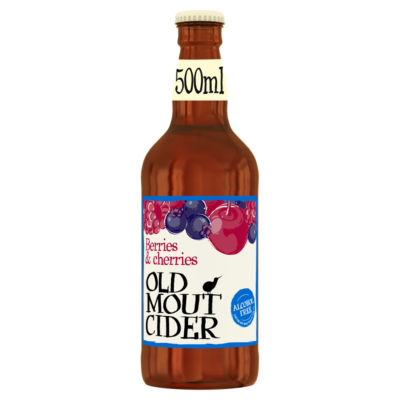 Old Mout Cider Berries & Cherries 0.0% Alcohol Free Bottle 500ml