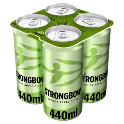 Strongbow Cloudy Apple Cider Can 4x440ml