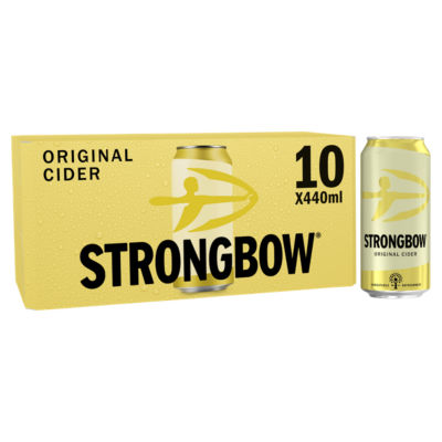 Strongbow Original Apple Cider Can 4.5% ABV 10x440ml