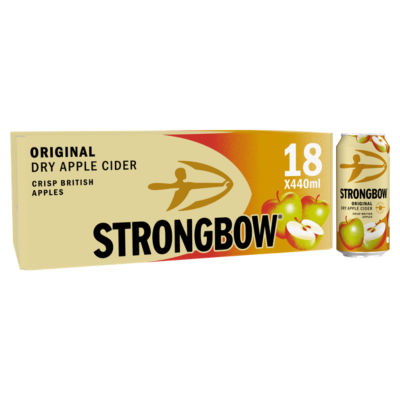 Strongbow Original Dry Apple Cider Cans 4.5% ABV 18 x 440ml