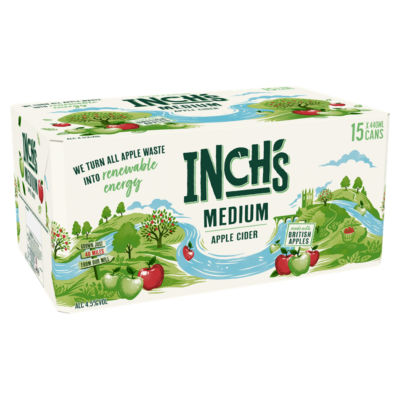Inchs Medium Apple Cider 4.5% ABV Multipack Can 15x440ml