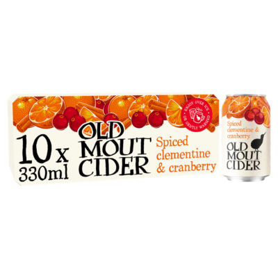 Old Mout Cider Spiced Clementine & Cranberry Warm & Cold Serve Cans 4% ABV 10 x 330ml product image
