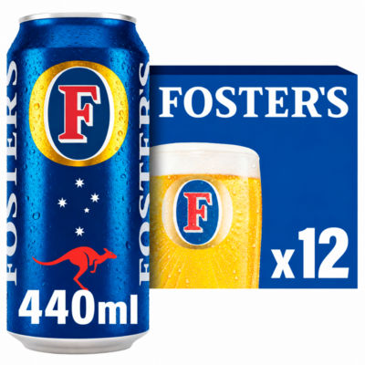 Foster's Beer Lager Cans 12 x 440ml