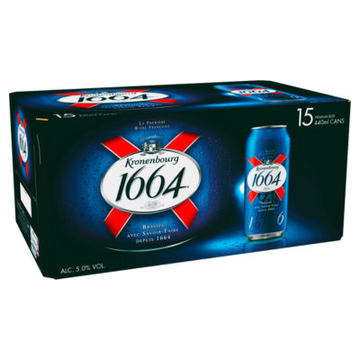 Kronenbourg 1664 Lager Beer Cans