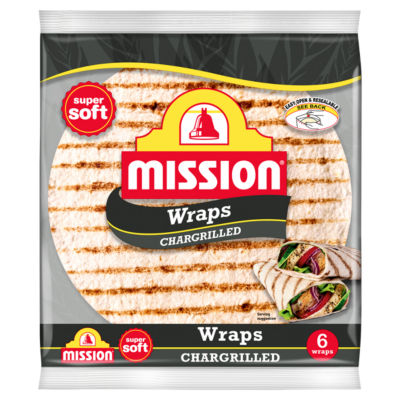 Mission Mission Chargrilled Tortilla Wraps 6 Pack