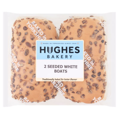 Hughes Bakery Bakery 2 Seeded White Boats