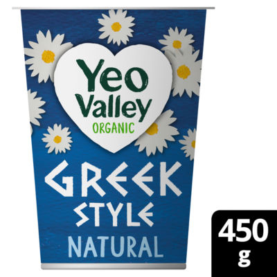 Yeo Valley Organic Natural Greek Style Yogurt 450G
