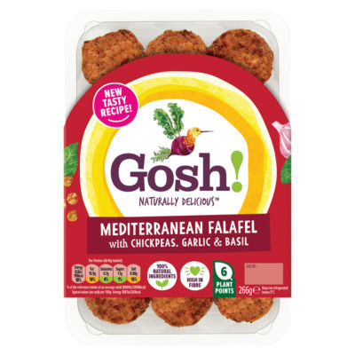 Gosh! Mediterranean Falafel with Chickpeas, Garlic & Basil 266g
