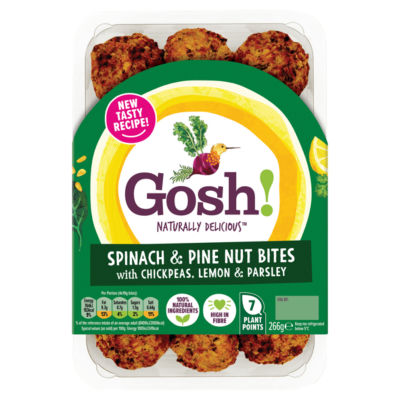 GOSH ! Spinach & Pinenut Bites 266G