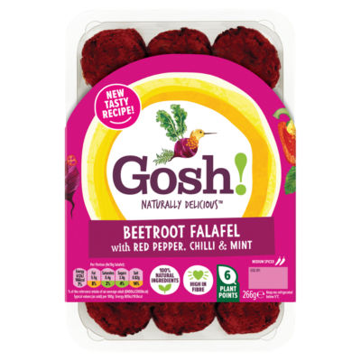 GOSH Beetroot Falafel with Red Pepper & Chilli 266g