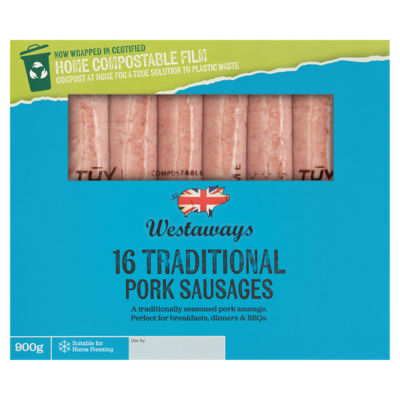 Westaways 16 Traditional Pork Sausages 900g