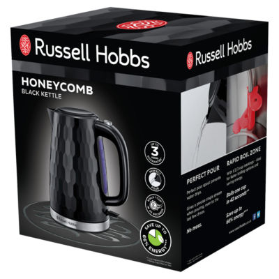 Russell Hobbs Honeycomb Kettle Black