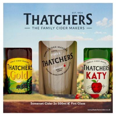 Thatchers Somerset Cider & Pint Glass 2 x 500ml