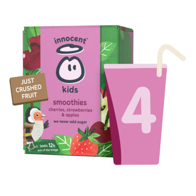 Innocent Kids Cherries, Strawberries & Apples Smoothies 4X150ml