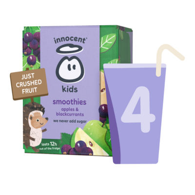 Innocent Kids Apples & Blackcurrants Smoothies 4X150ml