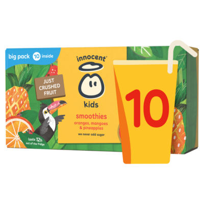 Innocent Kids Orange, Mango & Pineapple Smoothies 10x150ml
